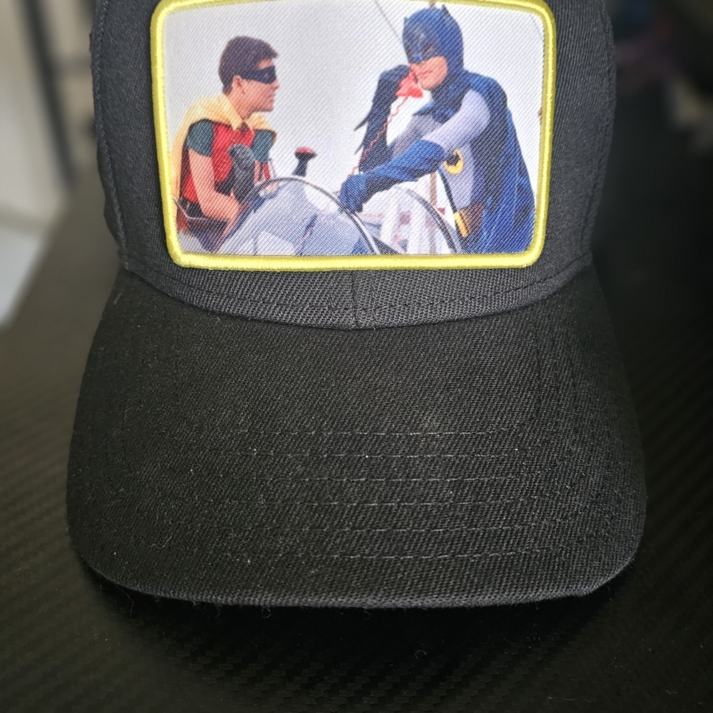 Black Cap with Batman and Robin Graphic